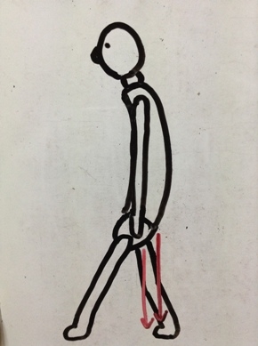 スキー　歩き　悪い姿勢