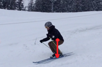 スキー　重心